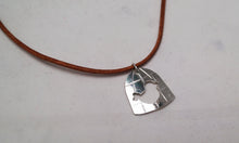 Load image into Gallery viewer, Wingless Bird handmade silver pendant